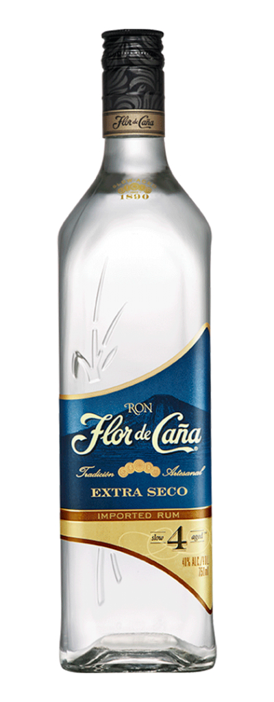 RON FLOR DE CAÑA BCO EXTRA DRY 750 ML.